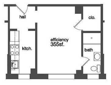 Plans The Shelburne Studio 1 And 2 Bedroom Washington